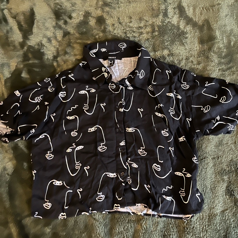 Cropped Button Up